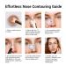 U-Shaped Viral Contour Nose Brush Set | Dual-Ended Makeup Brush & Foundation Sponge for Perfect Contouring | Enhance Your Look with Professional Makeup Tools - Buy Online on GoSupps.com
