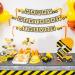 Construction 2nd Birthday Party Supplies - Paper Mache 2 Number Sign, Dump Truck Decor, Construction Hat Ornaments - Buy Online on GoSupps.com