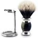 Premium Badger Horn Shaving Brush with Handle & Stand - Ultimate Grooming Tool for Men - Buy Online on GoSupps.com