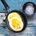 Eurobuy 6.3 Stainless Steel Egg Frying Pan Non Stick with Heat-Resistant Handle for Frying Eggs Vegetables 16CM with Glass Lid - Buy Online on GoSupps.com