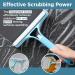 Window Squeegee with Sprayer Brush and Wiper 3 in 1 Window Wiper Multipurpose Glass Window Wiper Car Glass Window Wiper Cleaner with Soap Dispenser and Scrubber. - Buy Online on GoSupps.com
