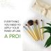 Honeybee Gardens Eco-Friendly Professional Cosmetic Brush Set | Sustainable Beauty Essentials for Flawless Makeup - Buy Online on GoSupps.com