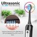 Pyle Health Ultra Sonic Wave Electric Toothbrush - Rechargeable 3 Modes 2-Minute Timer 2 Brush Heads Automatic Charging - Ideal for Kids Teens & Adults (Black - Buy Online on GoSupps.com