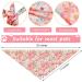 Floral Dog Bandana Set - 8 Pieces | Summer Spring Flower Pet Scarf | Adjustable Triangle Bib for Dogs and Cats | Cute Daisy Rose Pattern - Buy Online on GoSupps.com