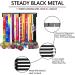 Goutoports Medal Holder Display Hanger Rack Frame for Sport Race Runner Sturdy Black Steel Metal Over 60 Medals Easy to Install HOL05-P - Buy Online on GoSupps.com