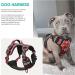 Adjustable No-Pull Dog Harness | Heele Chest Harness for Medium Dogs | Reflective & Breathable Design | Comfortable Padded Handle | Black-Red Size M (Chest 38-71cm) - Buy Online on GoSupps.com