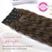 REECHO 5PCS Brown Clip in Hair Extensions 24 Thick Long Loose Waves - HE002 Invisible Lace Weft Natural Soft Hairpieces for Women - C Chocolate Brown - Buy Online on GoSupps.com