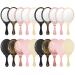 20 Pcs Vintage Handheld Mirrors Portable Hand Mirror Vintage Embossed Flower Retro Hand Held Mirror with Handle Compact Makeup Mirror for Women Girl Face Makeup Travel (Multicolor) Multi Color