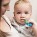 Farber Baby Toddler Toothbrush (4 Pack) - Extra Soft Bristles, BPA Free, Teething Nub Ring Handle - Blue (0-2 Years) - Buy Online on GoSupps.com