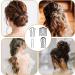 COMNICO 10 Pieces French Hair Side Twist Combs U Shaped Metal Hair Fork Clip Vintage Styling Teeth Hair Pins Stick Accessories for Updo Bun Women Girls Bridal Wedding Veil Fine Hair Fixer Tool - Buy Online on GoSupps.com