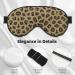 Yellow Leopard Print Unisex Sleep Mask - Double-Sided Eye Mask for Sound Sleep & Skin Care - Buy Online on GoSupps.com