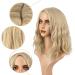 Short Gold Wavy Wig | Shoulder Length Synthetic Lace Front Wig for Women | Blonde 16in Cosplay Wigs - Buy Online on GoSupps.com
