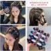 Six three flower side hair clips bangers hair clips hair segmentation clips diamond flower hair clips knitting hair clips used for hair modeling gifts etc - Buy Online on GoSupps.com