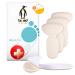 Biped Health 2 pairs of heel pads - heel cushion for too big shoes - self -adhesive heel protectors shoe pillow - anti -slip heel pillow for the prevention of bubbles and wounding wound z2806 (beige)
