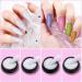 Kiiwah 6 Colors Nail Glitter - Shimmering Sugar Effect 3D Nail Art Powder for Manicure & Craft Decoration - Buy Online on GoSupps.com