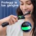 Oral-B iO 7 Set - 2 Electric Toothbrushes (Black & White) with Bluetooth Magnetic Technology Gift for Father's Day Includes 3 Brushes & Premium Travel Case - Buy Online on GoSupps.com