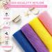 African Net Bath Sponge Set Exfoliating Shower Body Scrubber for Men and Women - 3 Pieces - Buy Online on GoSupps.com