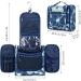 Blue Lotus Large Travel Hanging Toiletry Wash Bag for Women | Makeup Cosmetic Organizer - Buy Online on GoSupps.com