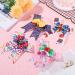 4 Pcs Alphabet Hair Bow Alligator Clips for Girls - Grosgrain Ribbon Hairbows | Kindergarten Back to School Hair Accessories - Buy Online on GoSupps.com