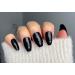 TEN NAILS 24pcs Ballerina False Nails Fake Coffin Long Tips 12 Sizes with Glue (Pretty Glossy Black) - Buy Online on GoSupps.com