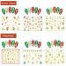 24 Sheets Christmas Nail Art Stickers - Self-Adhesive 3D Snowflake & Santa Gel Decals with Tweezers - Perfect for Christmas Parties - Gold - Buy Online on GoSupps.com