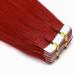 SEGO 20 Wefts Tape in Extensions - 50g Remy Real Hair - 18 Red Hairpieces + 10 Free Tapes - International Shipping Available - Buy Online on GoSupps.com