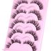 Wiwoseo Lash Extension Kit - Fluffy 18MM Mink Eyelashes & Bond | 5 Pairs D Curly Faux Mink Lashes - Buy Online on GoSupps.com