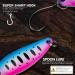 Qualy 30Pcs Fishing Spoon Lure Spinnerbait Bass Walleye Trout Salmon Metal Baits Kit - Single Hook Included - Buy Online on GoSupps.com