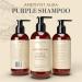 AMETHYST AURA Purple Shampoo Neutralize Yellow Tones & Brassy Brass in Blonde & Gray Hair | Sulfate & Paraben-Free | 8 FL OZ - Buy Online on GoSupps.com