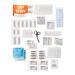 First aid re -filling set DIN 13169: 2021 including first aid instructions - Association box refill set DIN 13169 with practical inner pockets - DIN 13169 refill set for companies - Association material set