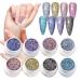 Glitter Gel | Iridescent Gel - 8 Glitter Colors Kit for Nail Care Manicure Pedicure Women's