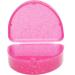 Slim Orthodontic Dental Case - Colour & Glitter Choices for Retainers Bleaching Trays Dentures & More (Glitter Pink) - Buy Online on GoSupps.com