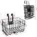 Folding Rear Bike Basket | Detachable Front Basket | Rust-Proof Wire Mesh | Bike Cargo Rack - Buy Online on GoSupps.com