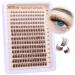 Brown Lash Clusters Natural Look Eyelash Clusters Wispy Eyelash Extension C Curl Brown Eyelashes Cluster Individual Lashes DIY Lash Extension at Home by Newcally Cluster-B