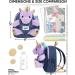 Naturally KIDS Small Unicorn Backpack for 3-4 Year Old Girls - Purple Toddler Backpack with Stuffed Animal - Perfect Gift for Girls - Includes Pockets & Reflective Logo - Buy Online on GoSupps.com