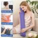 Hot Water Bottle with Knitted Cover - Pain Relief & Warmth for Bed Body & Feet - Ideal Gift for Women & Seniors - Purple - Buy Online on GoSupps.com