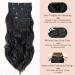 Curly Clip in Hair Extensions 22 Inches - 4PCS/11Clips - Synthetic Fiber - Full Head Wavy Hair Pieces - Curly #Black Brown - Women's Hair Extensions - Buy Online on GoSupps.com