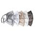 HABAC STUDIO Pack of 5 Satin Silk Face Masks Reusable Cover Bandana Balaclavas Face Masks Washable UK Black Face Mask with Nose Wire Pleated Face Mask for Women Men Adjustable. Greys