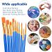 ESRICH Acrylic Paint Brushes Set | 80 Pcs Nylon Brush Head | for Acrylic Oil Watercolor | Art Painting Kit | Ideal Gift for Kids & Adults - Buy Online on GoSupps.com