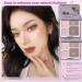 Cool Toned Face Highlighter Contour Palette | Long-lasting Shimmer & Matte Finish | Sculpting Pressed Powder Makeup with Brush Kit - Buy Online on GoSupps.com