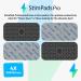 Stimpads Professional Silver EMS Electrodes for Compex Devices - 4 Pack (50x100mm) - Best Conductivity & Certified Medical Quality by Motron NV - Buy Online on GoSupps.com