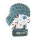 Malarkey Kids Munch Mitt 2-Pack | Baby Teething Mitten - Steel Blue - Buy Online on GoSupps.com
