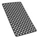 YINENN Bath Shower Mat Non Slip with Suction Cups, TPE Shower Safety Mat and Phtahlate Latex Free, Machine Washable Bath Mat for Tub, Soft Bathroom Mats with Drain Holes 30 x 17 Inch, Black