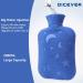 DICEVER 2L Hot Water Bottle with Soft Cover - Cozy Nights & Bed Warmer - Blue - Buy Online on GoSupps.com