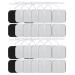 TENS Unit Replacement Pads 5x5CM Self-Adhesive Electrodes 40PCS Reusable Square Tens Electrode Pads with 2mm Connector Compatible with Most Tens Self-Adhesive TENS Pads for Electrotherapy 40 PCS White 1