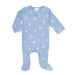 aden + anais Baby Comfort Knit Footie One Piece Newborn & Infant Long Sleeve Onesie Super Soft Cotton Rich Bodysuit with Zip for Babies 0-3 Months Blue Moon