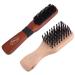 Fine Lines - Long Paddle Bristle Brush + Mini Bristle Brush Set - Boar and Nylon Bristle Hair Brush Set - Soft Bristle Hair Brush for Afro Wet or Curly Hair - Bristle Hair Brushes for Women and Men Long + Single Sided Mini Brush Set