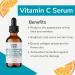Vitamin C Serum for Face - Anti-Aging Skin Brightening with 20% Vitamin C Hyaluronic Acid Vitamin E & Ferulic Acid - 1 Fl Oz - Buy Online on GoSupps.com