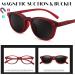 FEISEDY Polarized Vintage Reading Sunglasses for Women & Men - 70s 60s Style UV Protection +1.50 Red Glasses - Buy Online on GoSupps.com