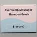 FREATECCH CHARD Massage Brush Silicone Shampoo Brush for Hair Washing Head Massage & Dandruff Removal Beige Wheat Straw Handle for Hair Growth - Buy Online on GoSupps.com